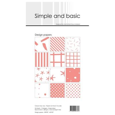 Simple and Basic Design Papers 10x21cm